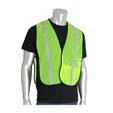 PIP-300-EVOR-ELY               HI-VIS LIME YELLOW VEST NON-ANSI HOOK AND LO